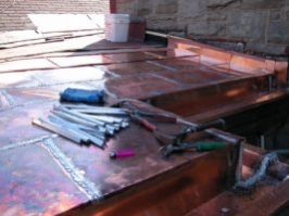Copper Flat Roof