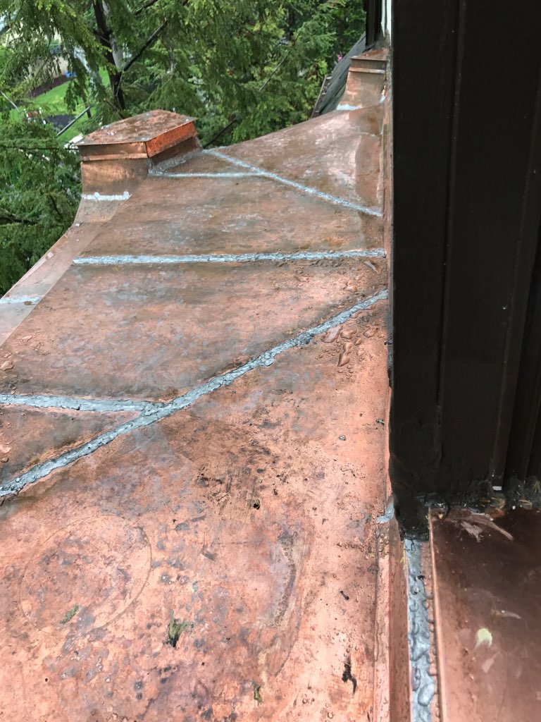 Custom Copper Flat Roof