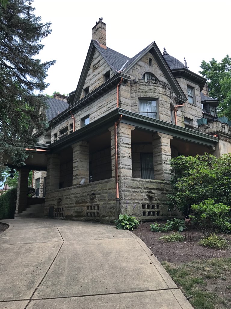 Asphalt Roof Copper Gutters