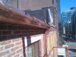 Copper Gutter.