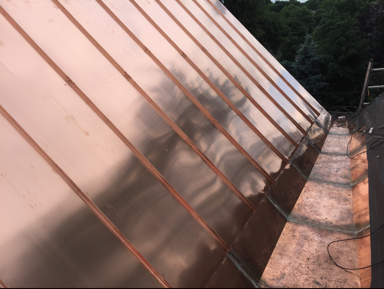 Copper Roof and Box Gutters