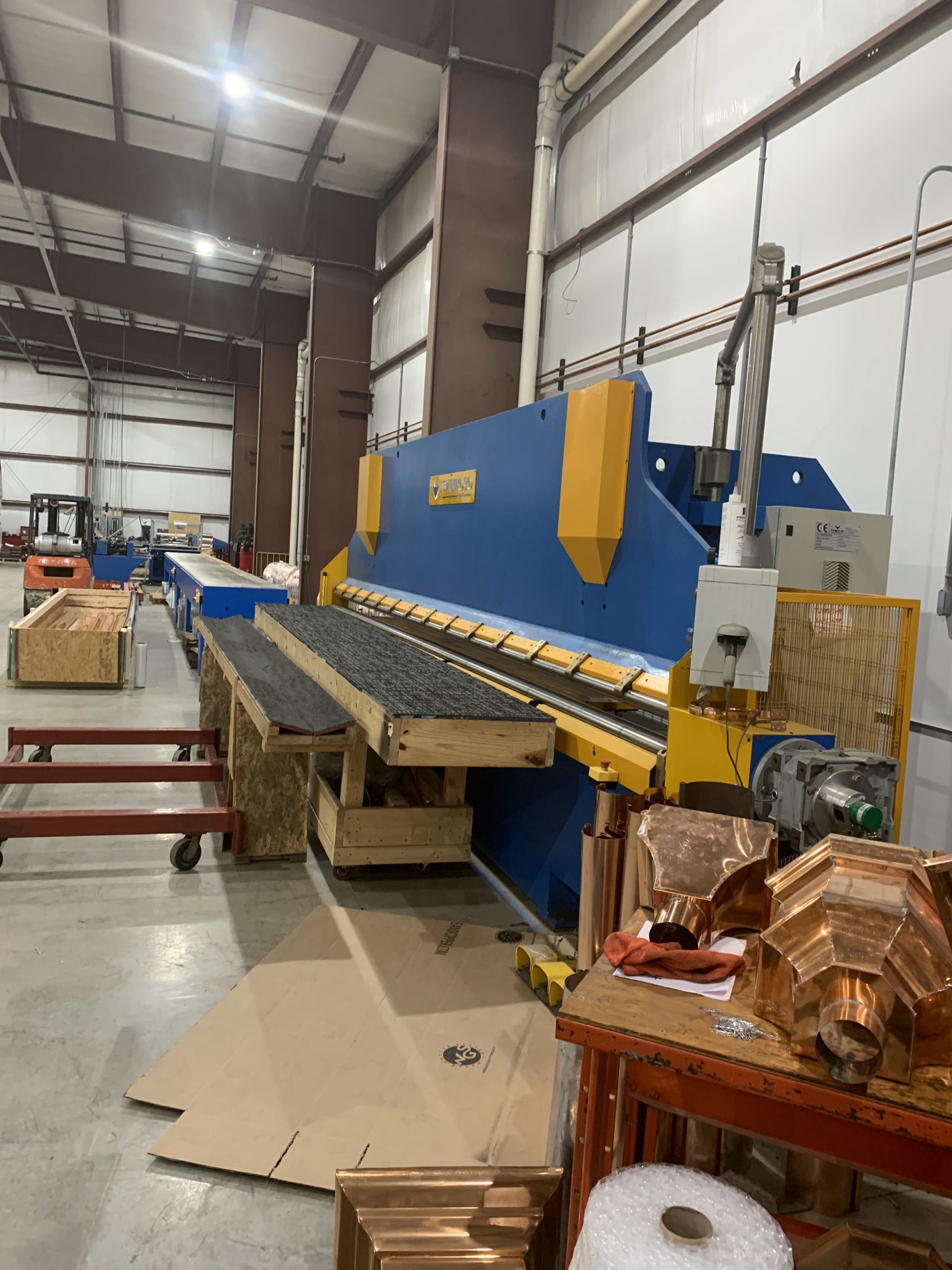 European Copper Half Round Gutter Machine