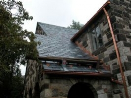 Slate w Copper Gutters