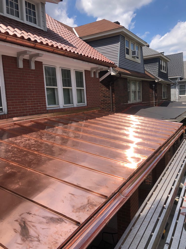 Copper Standing Seam